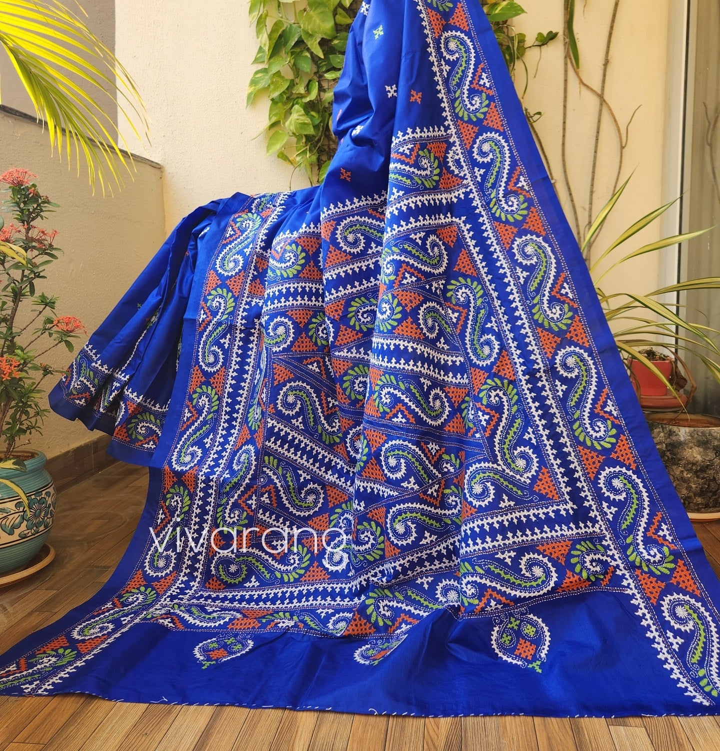 KUTCHWORK SILK SAREE