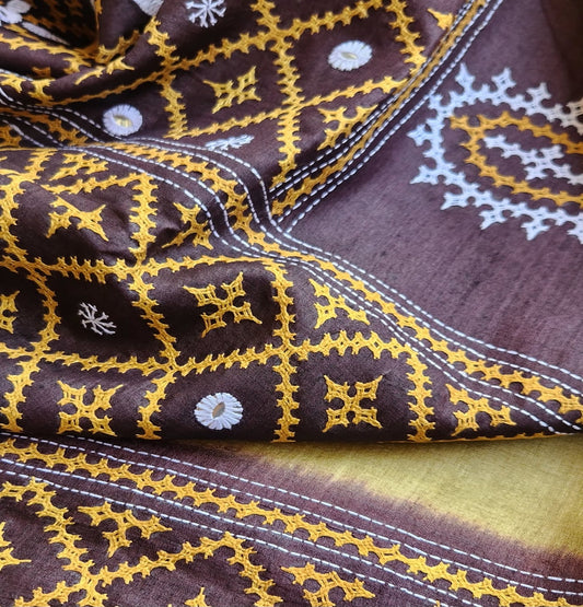 DESIGNER KUTCHWORK SILK SAREE
