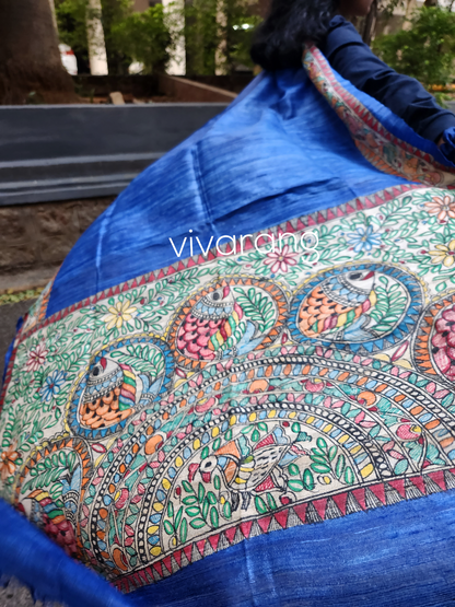 MADHUBANI DUPATTA - Matsya