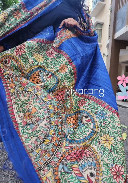 MADHUBANI DUPATTA - MATSYA