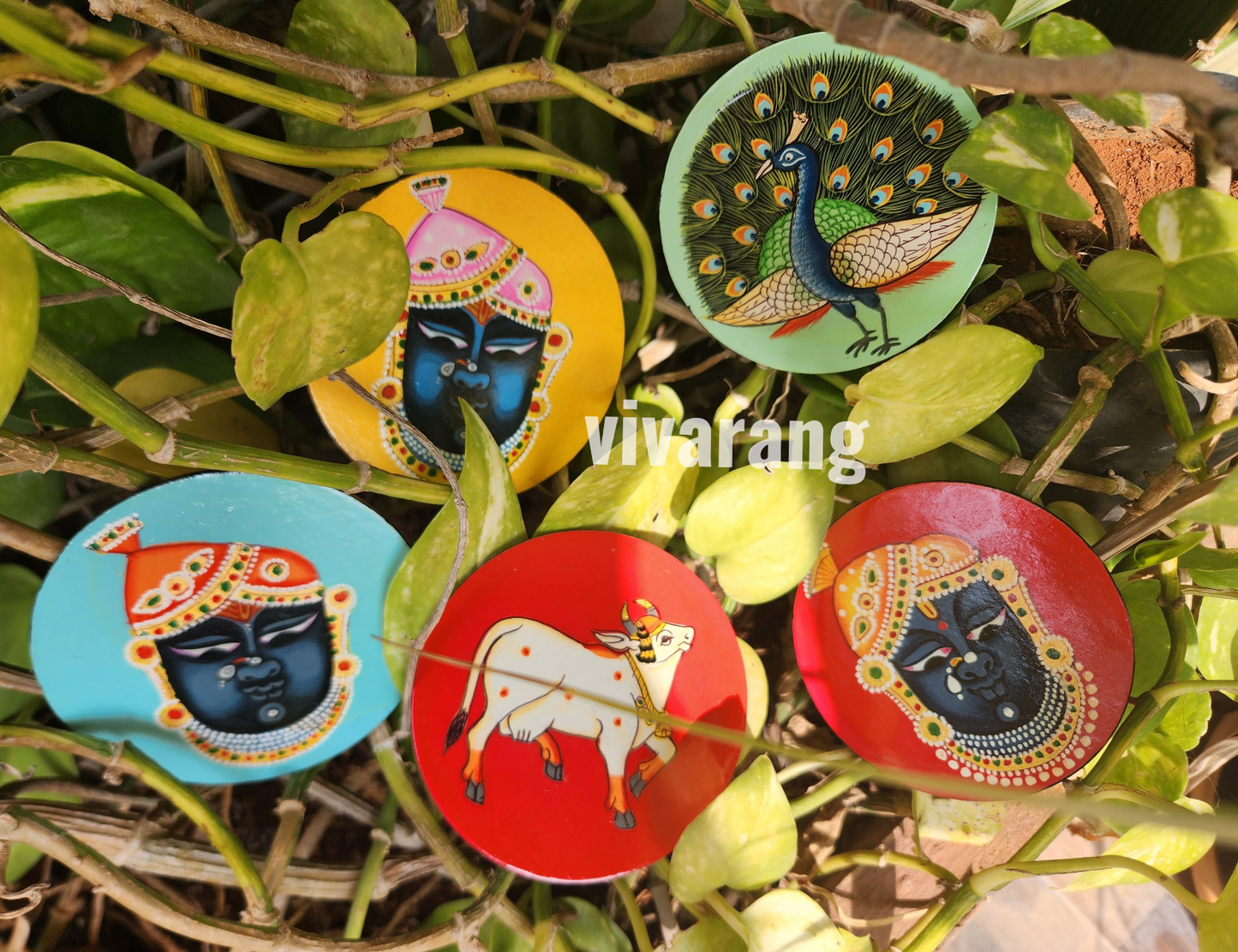 Handpainted Fridge Magnets handmade gifts Indian gifts corporate gifts