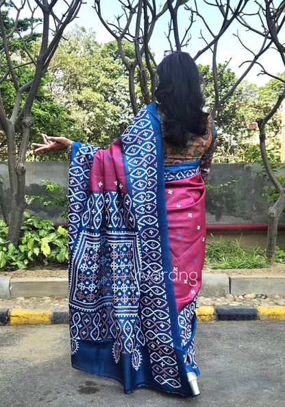 DESIGNER KUTCHWORK SILK SAREE