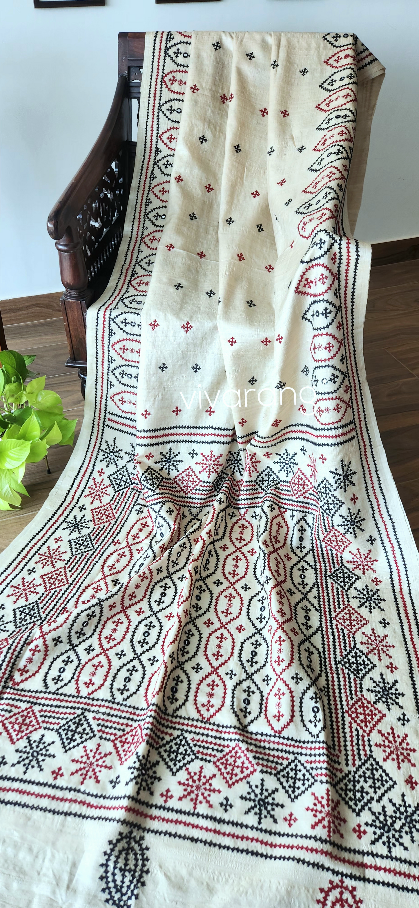 DESIGNER KUTCHWORK SILK SAREE