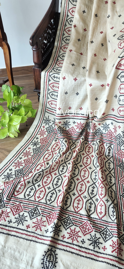 DESIGNER KUTCHWORK SILK SAREE