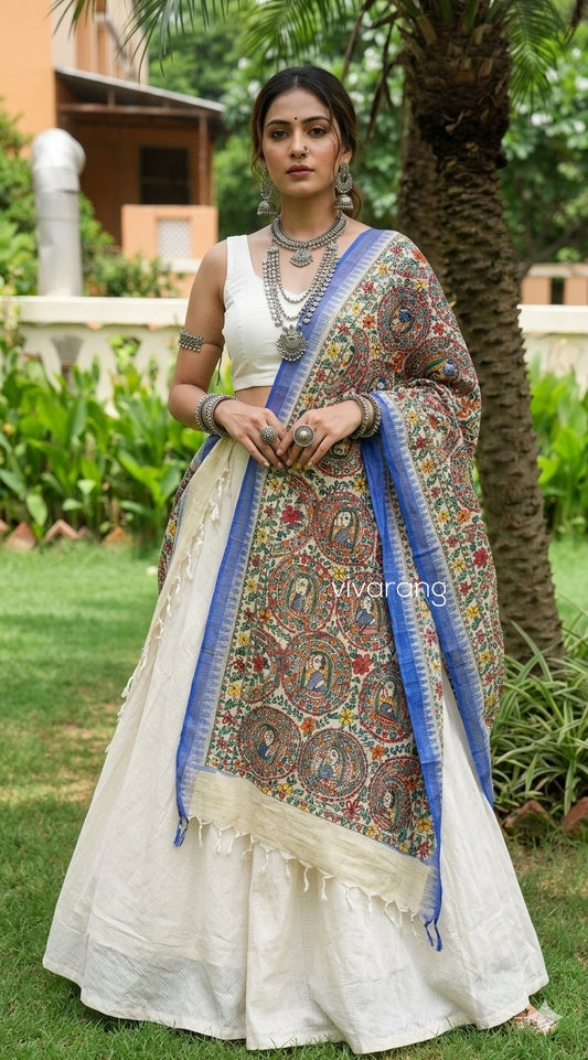 MADHUBANI DUPATTA - Sakhi