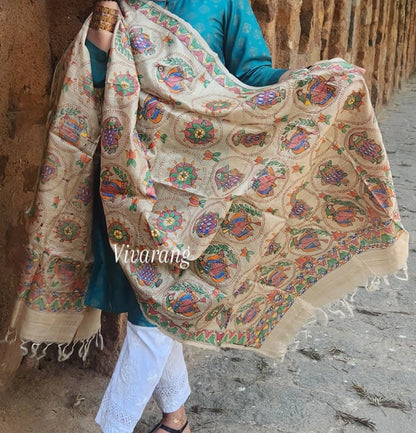 FUSION MADHUBANI DUPATTA