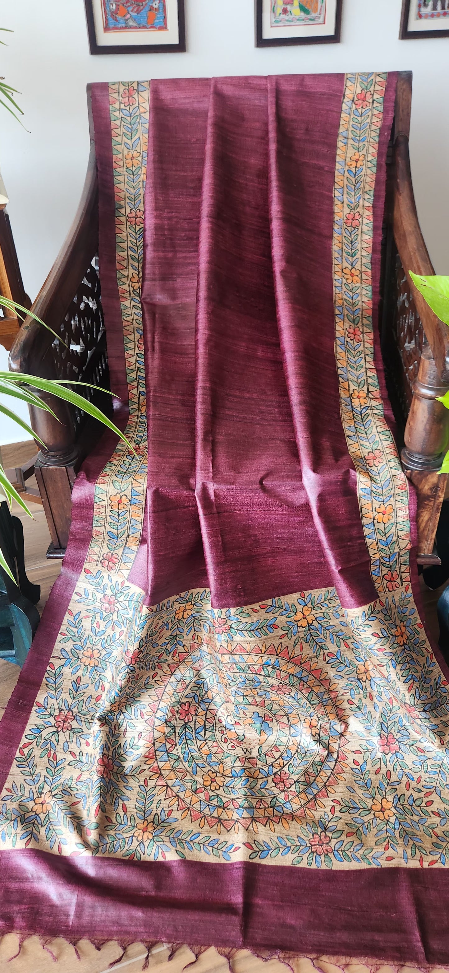 Madhubani dupatta designer dupatta Indian gifts