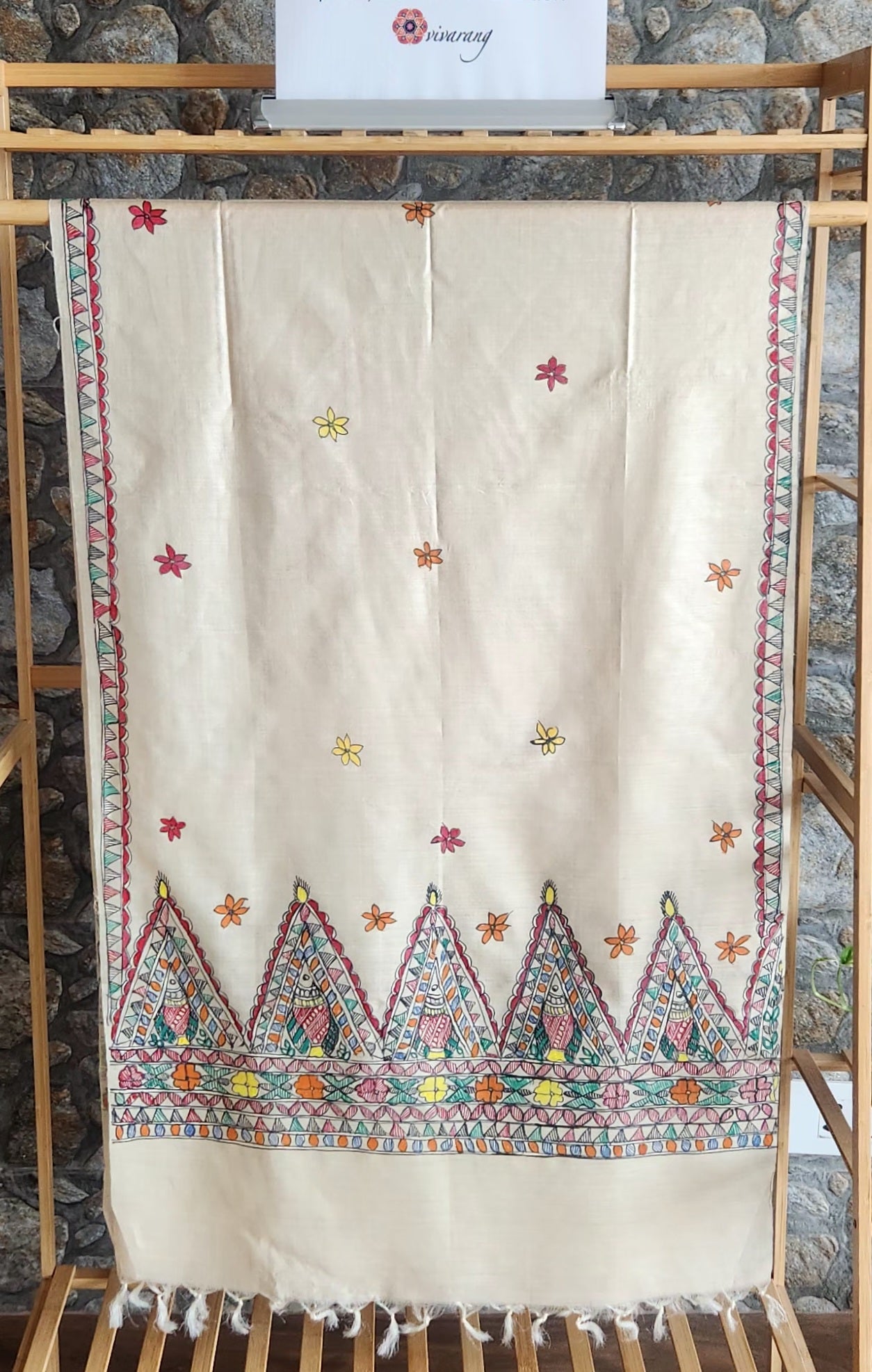 Madhubani stole handmade gifts wedding return favors handmade corporate gifts gifting solutions
