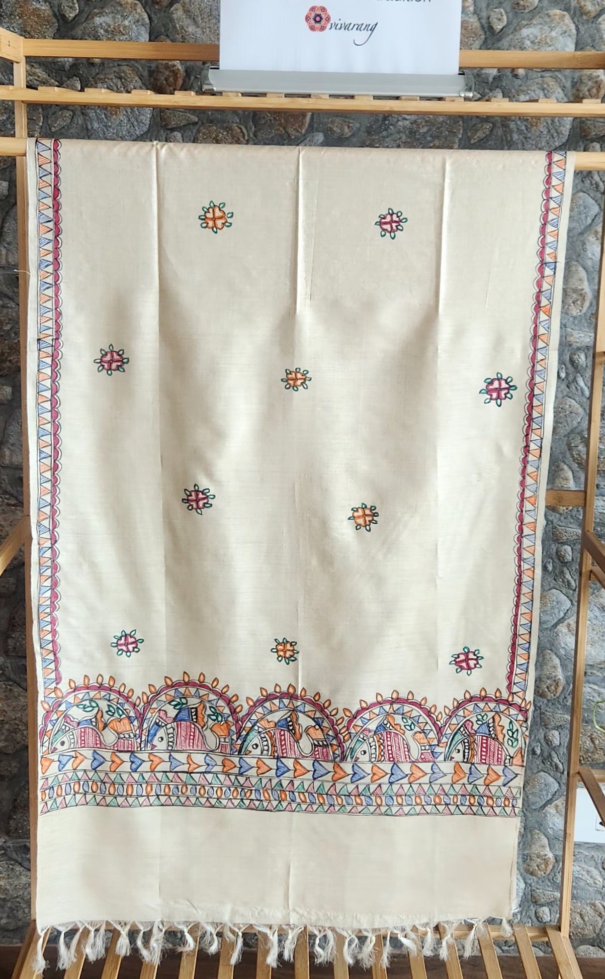 Madhubani stole handmade gifts wedding return favors handmade corporate gifts gifting solutions