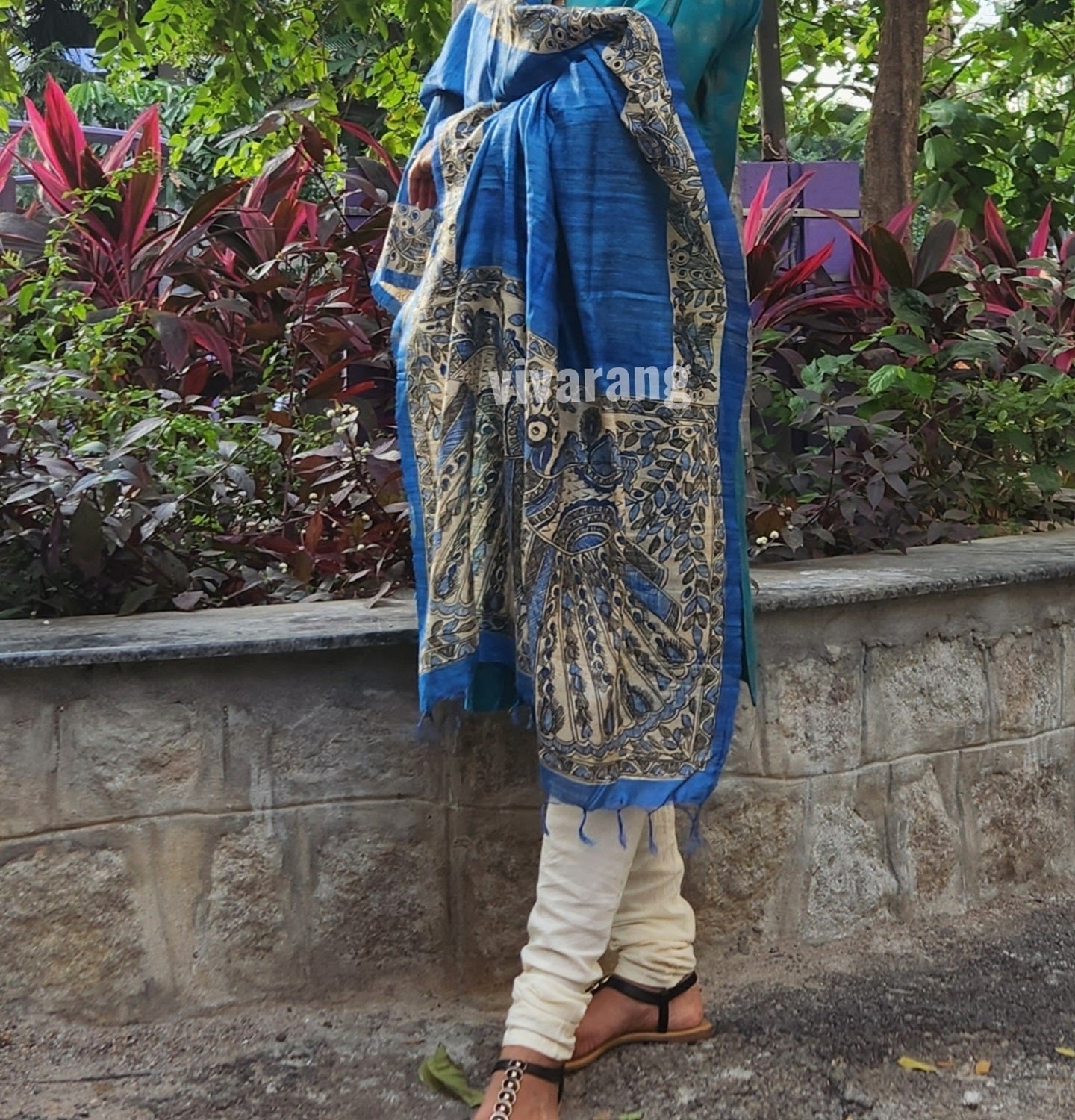 MADHUBANI DUPATTA - Mor