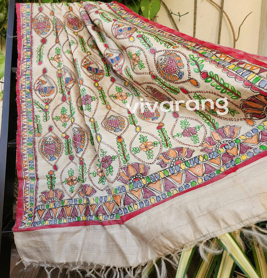 FUSION MADHUBANI DUPATTA