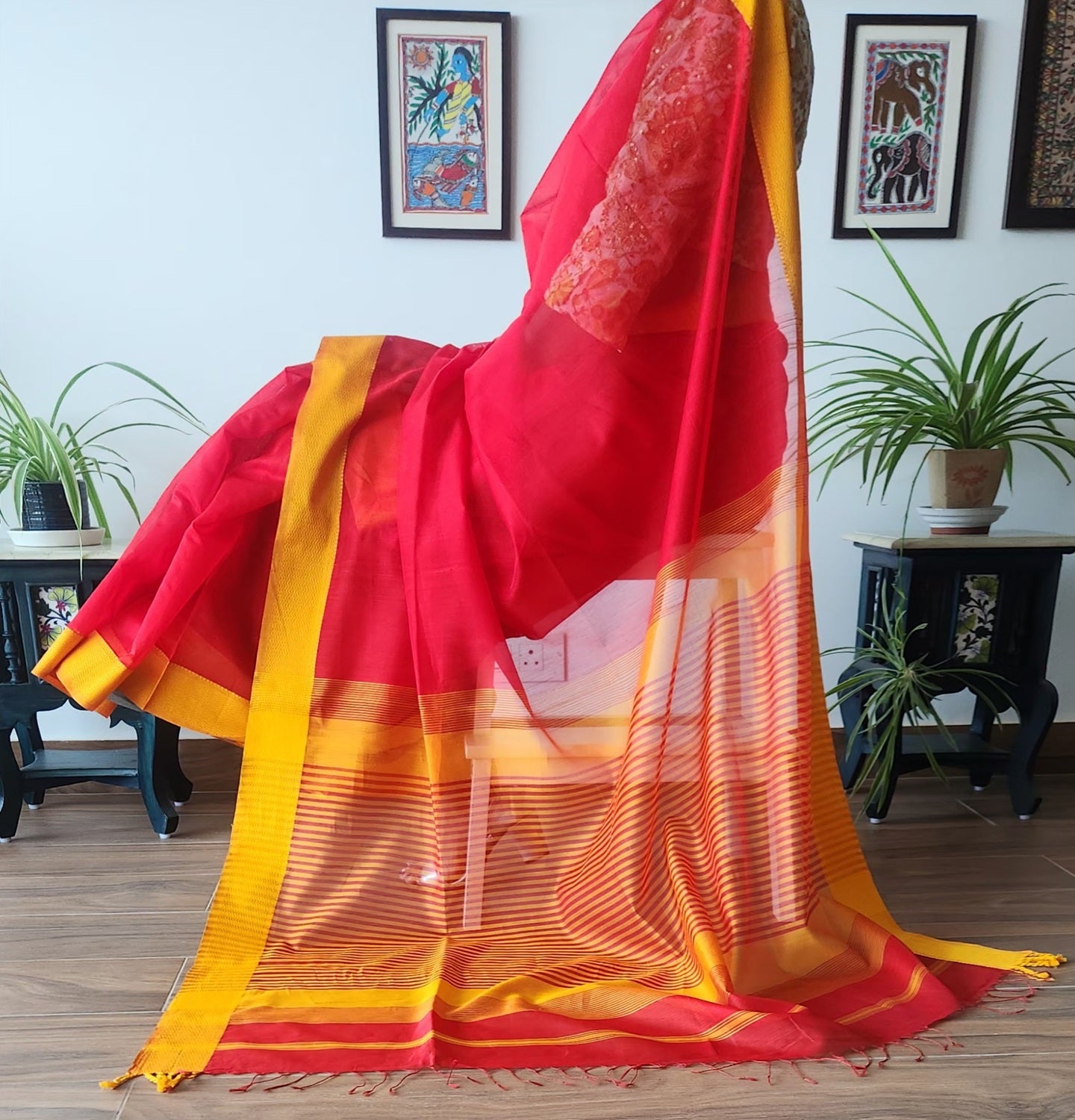 Maheshwari Handloom Saree
