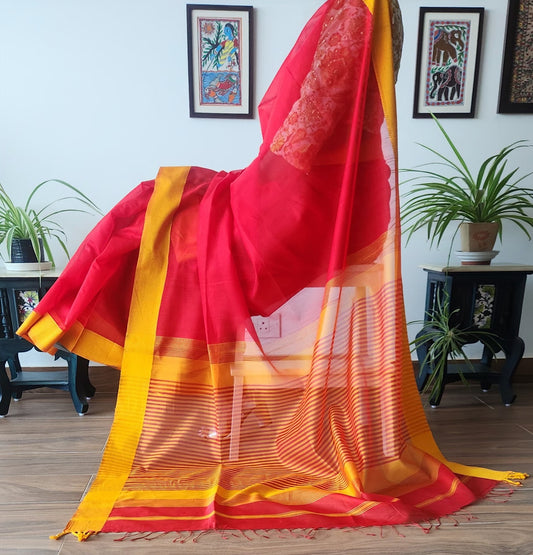 Maheshwari Handloom Saree