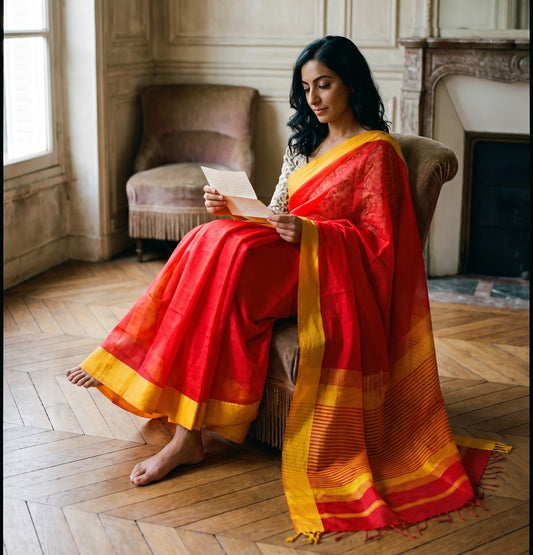 Maheshwari Handloom Saree