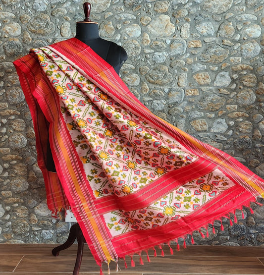 PInk Red dupatta silk dupatta patola dupatta wedding dupatta Indian gifts