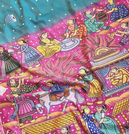 PATTACHITRA HANDPAINTED SAREE