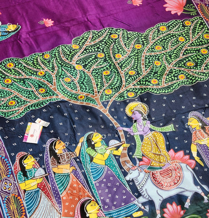 PATTACHITRA HANDPAINTED SAREE