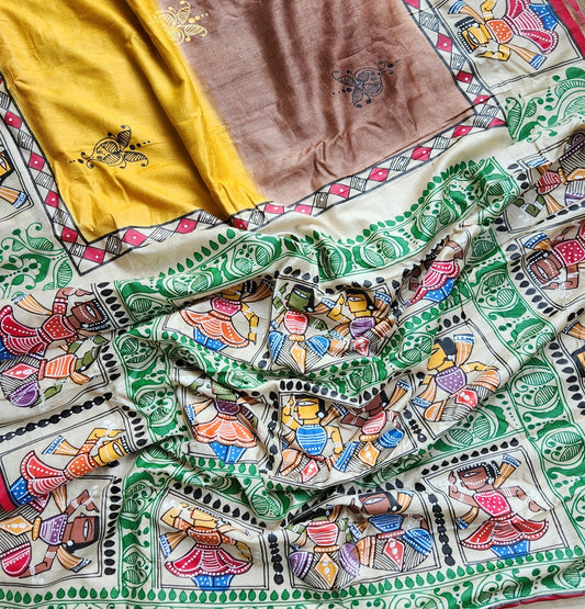 PATTACHITRA HANDPAINTED SAREE