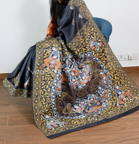PATTACHITRA HANDPAINTED SAREE