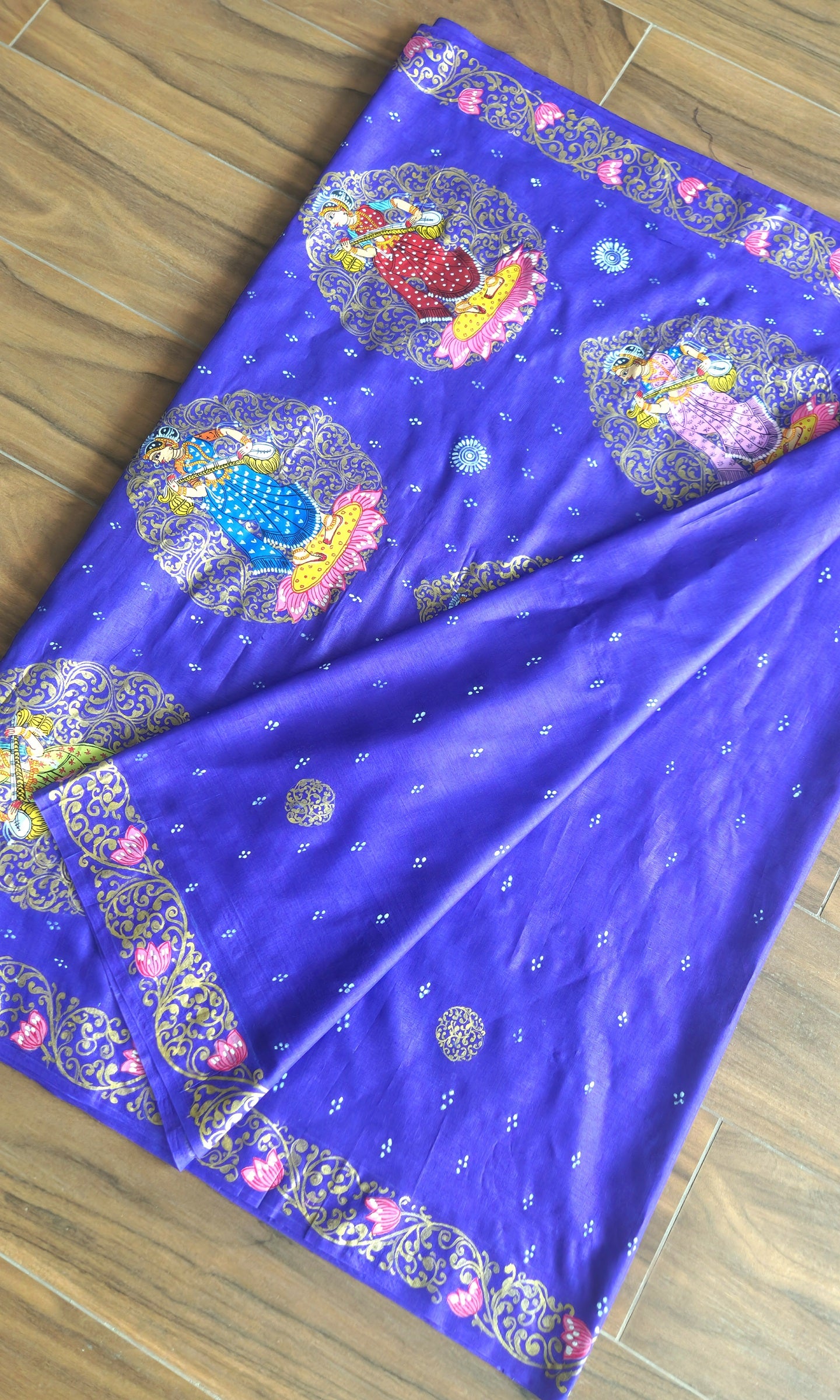 PATTCHITRA SAREE - MA SARASWATI