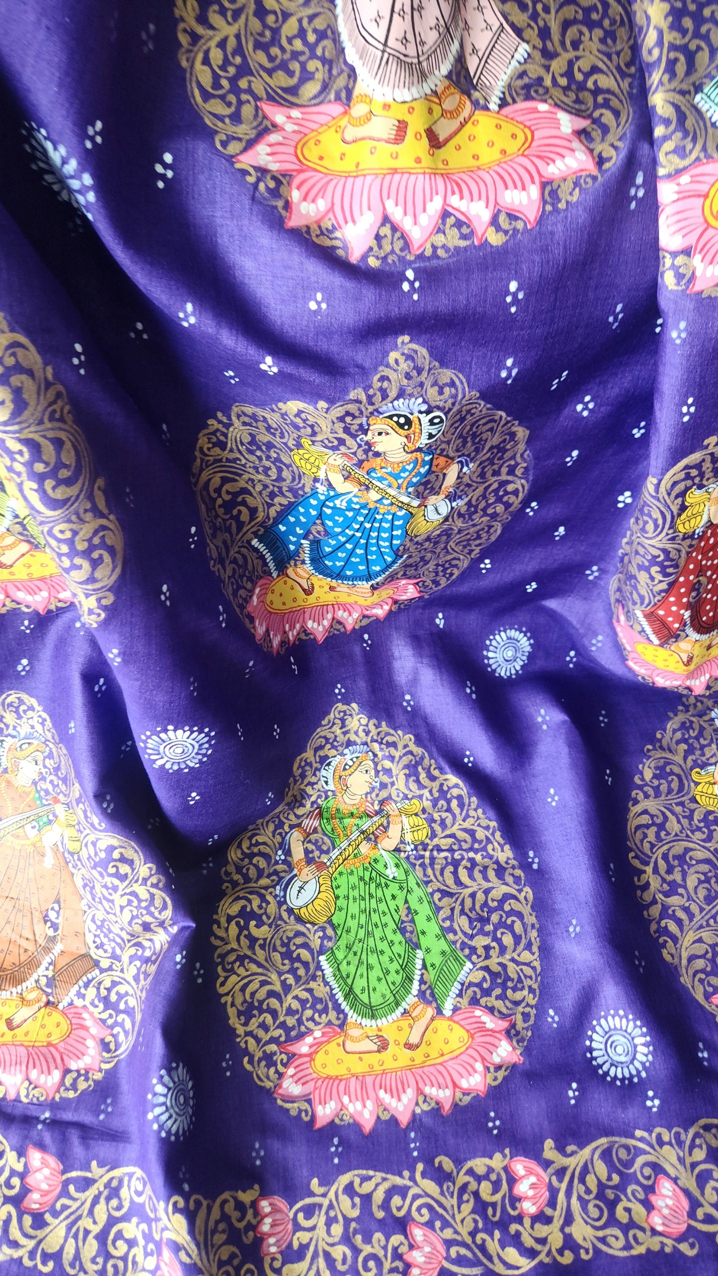 PATTCHITRA SAREE - MA SARASWATI