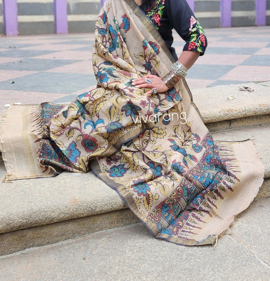 KALAMKARI SILK DUPATTA