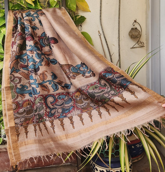 pen kalamkari dupatta 