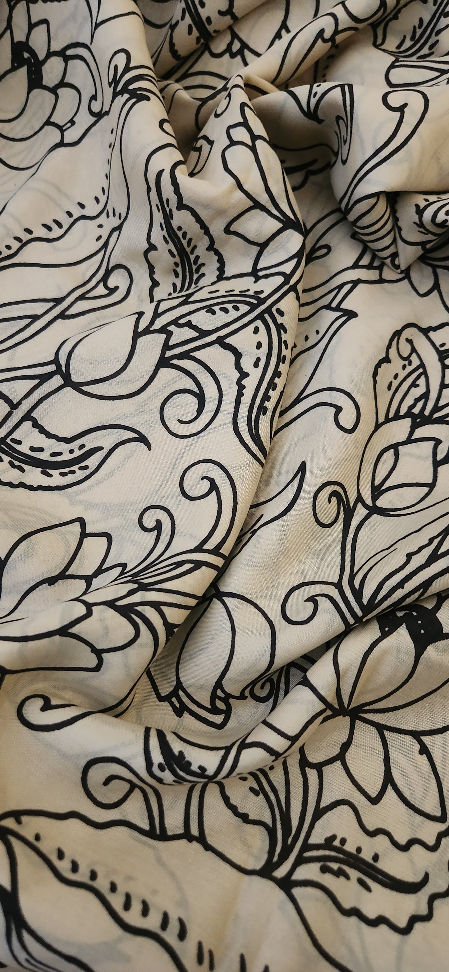 Pen kalamkari saree black and white saree designer saree handmade saree saree for gifting blue lotus saree