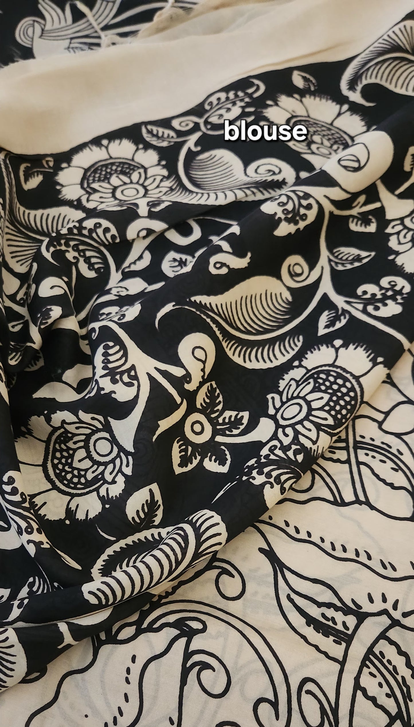 Pen kalamkari saree black and white saree designer saree handmade saree saree for gifting