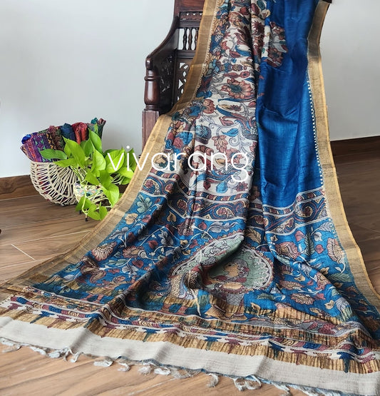 KALAMKARI SILK SAREE - STORY THEME