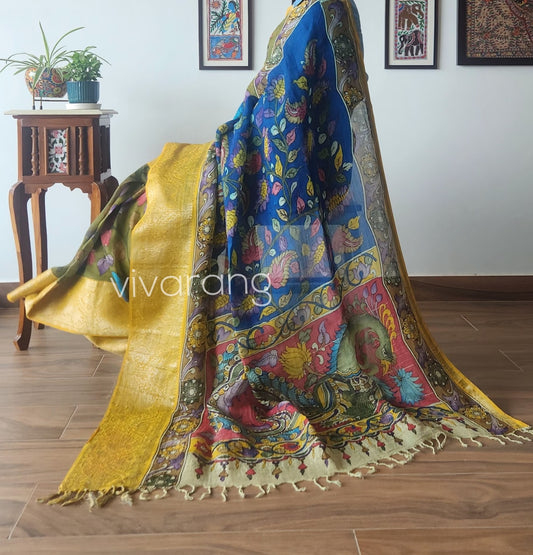 Pen kalamkari saree vidarbha tussar saree