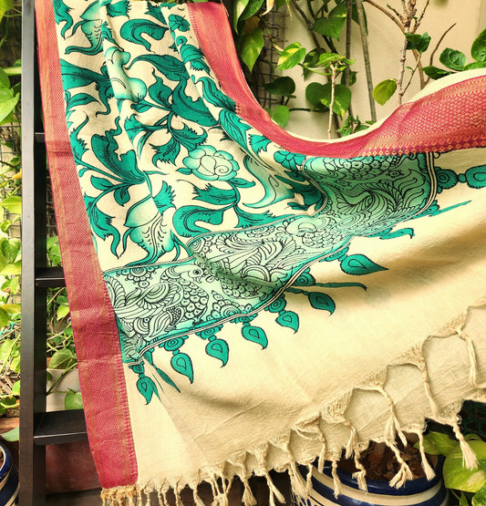 KALAMKARI SILK DUPATTA