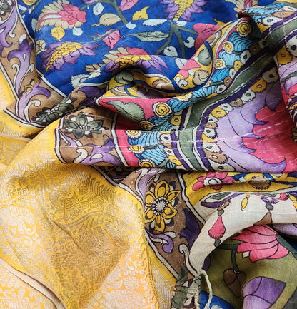 KALAMKARI SILK SAREE - NATURE