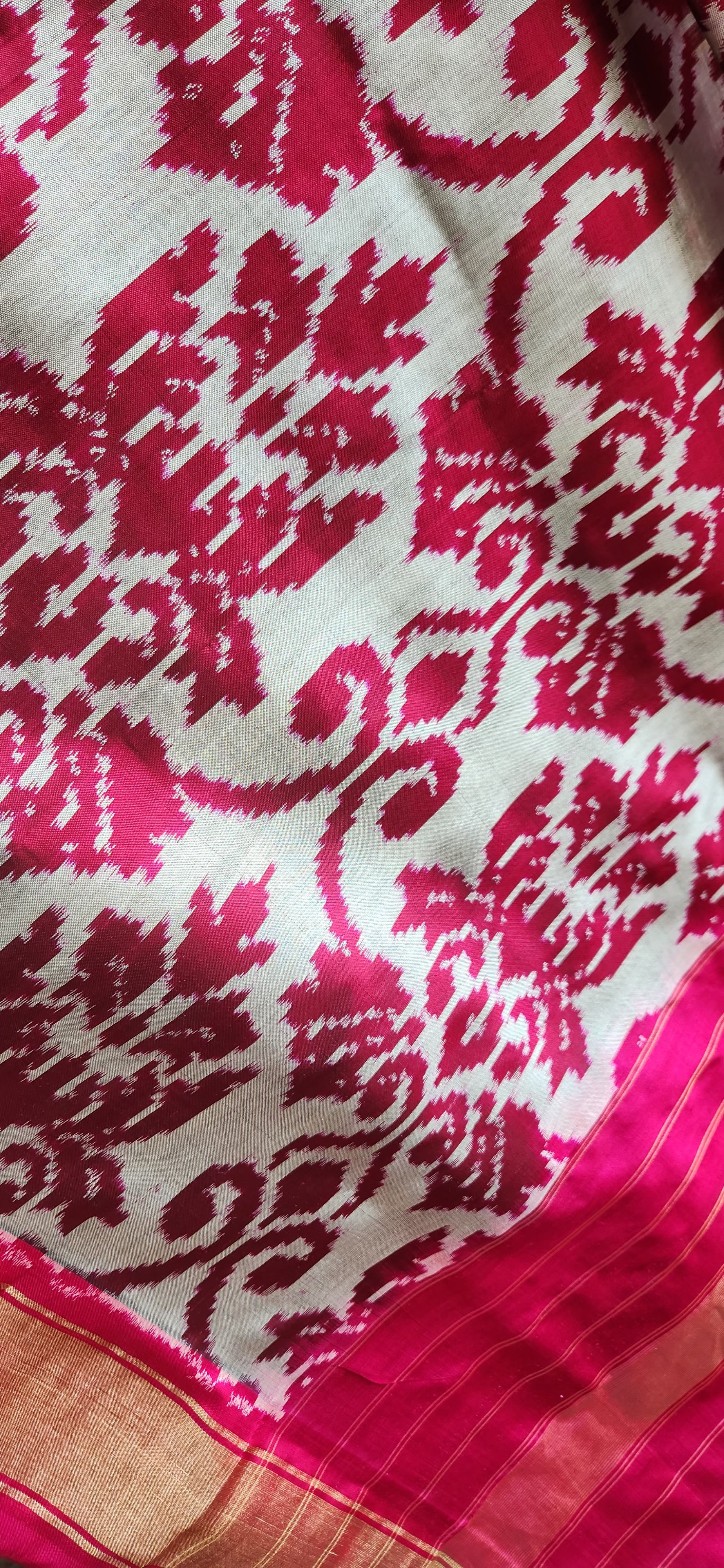 Pink dupatta silk dupatta patola dupatta wedding dupatta Indian gifts designer dupatta Ikat dupatta