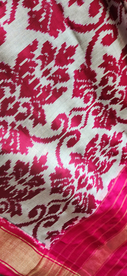 Pink dupatta silk dupatta patola dupatta wedding dupatta Indian gifts designer dupatta Ikat dupatta