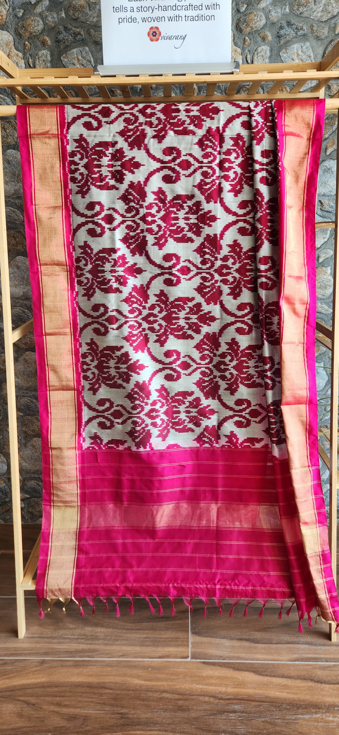 Pink dupatta silk dupatta patola dupatta wedding dupatta Indian gifts designer dupatta Ikat dupatta