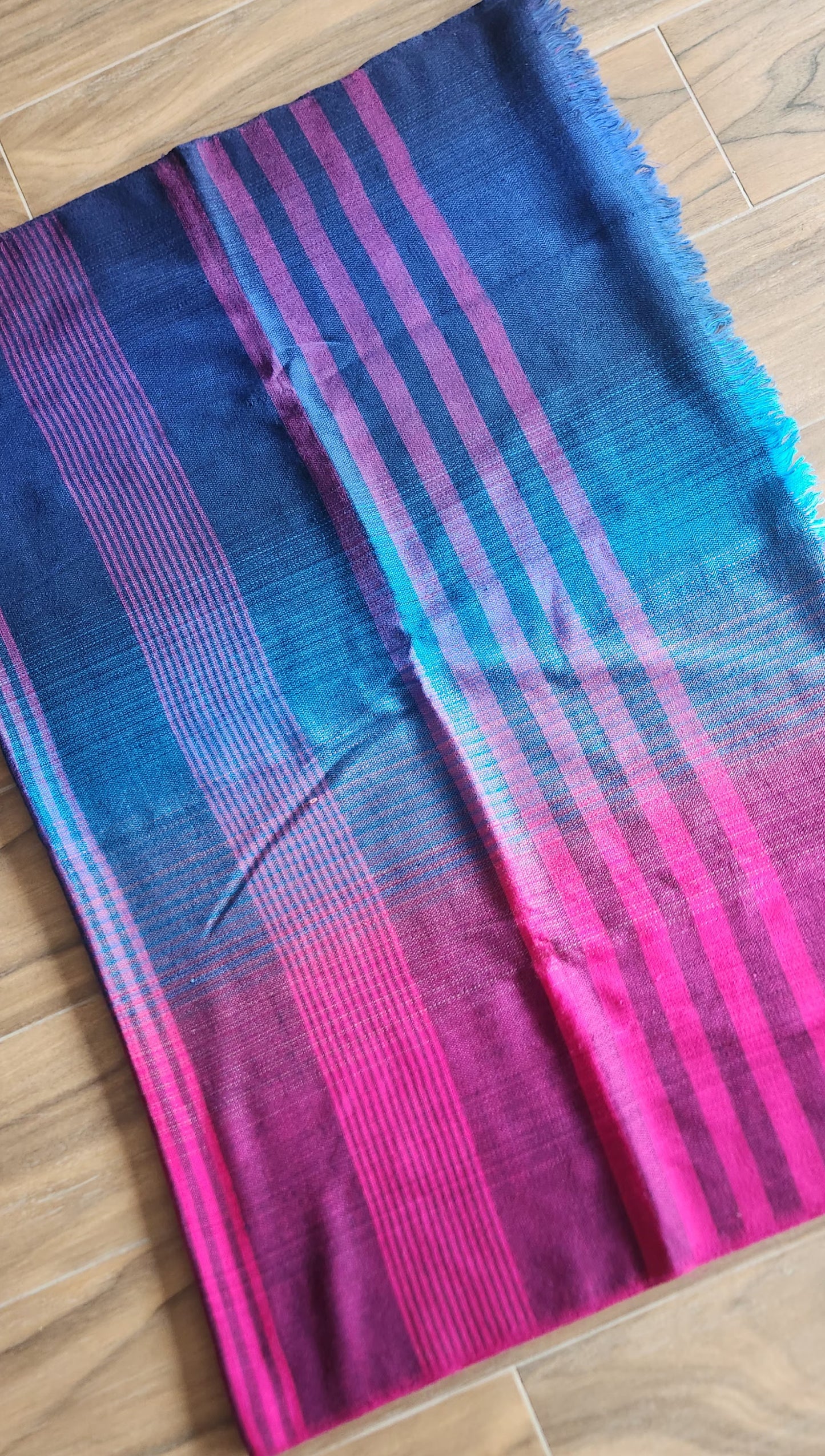 Pink saree merino wool saree saree for winters