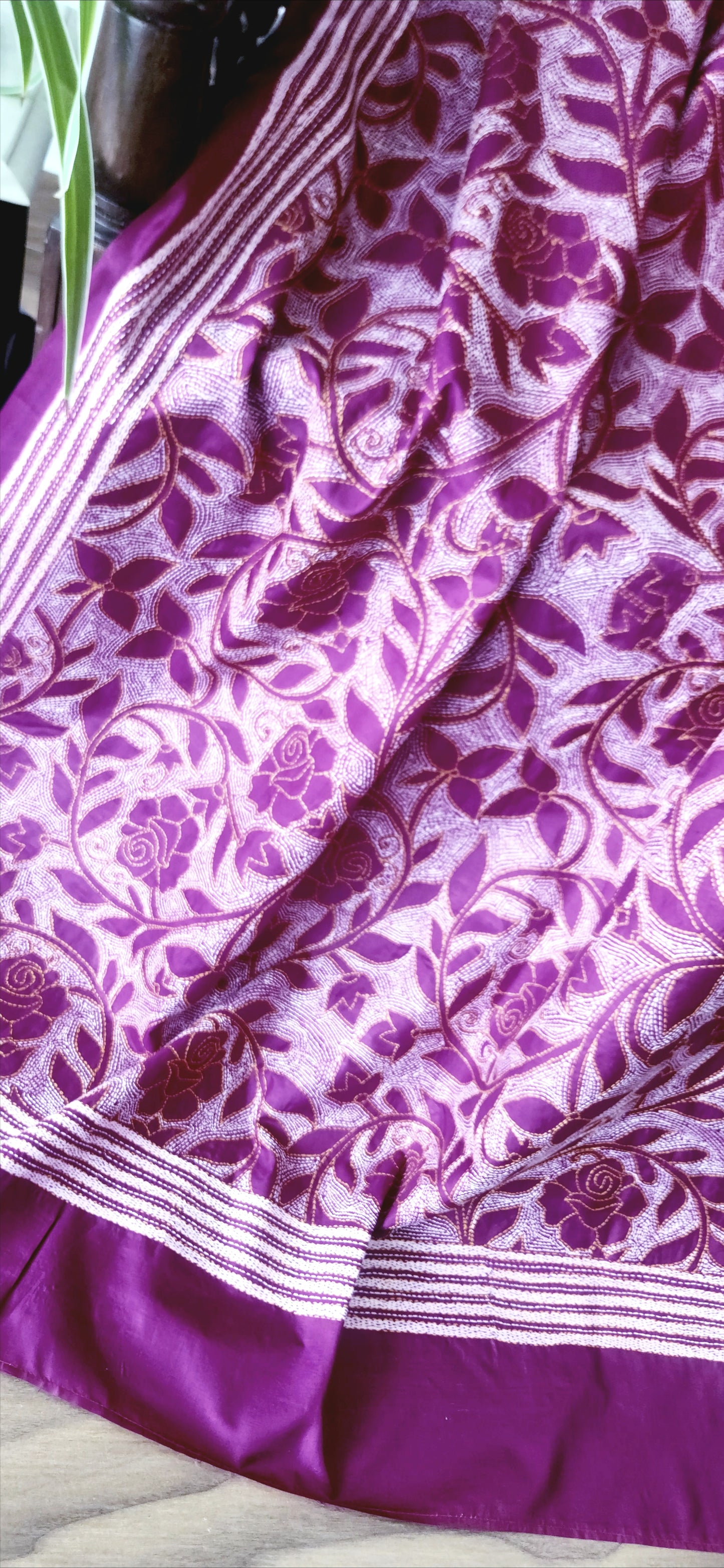 PURPLE PROSE KANTHA DUPATTA