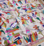 kantha saree sareesonline designersaree sarees kanthaonline ramayana saree