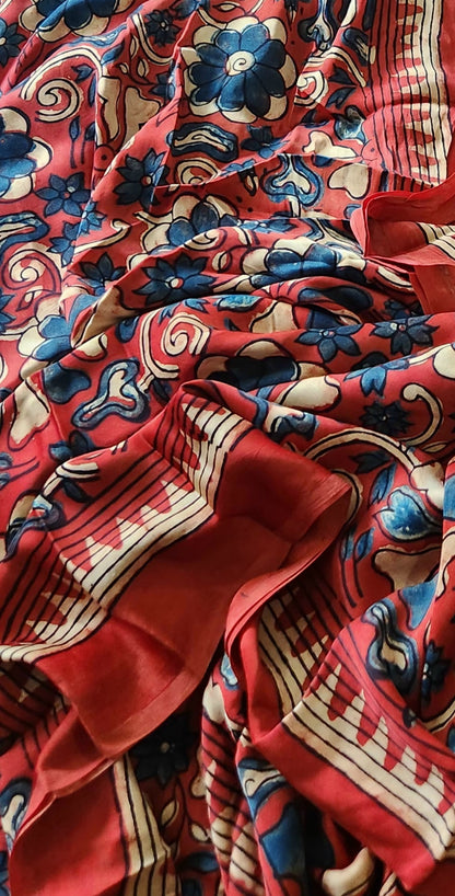 Anniversary gift Birthday gift saree 50th birthday Ajrakh saree
