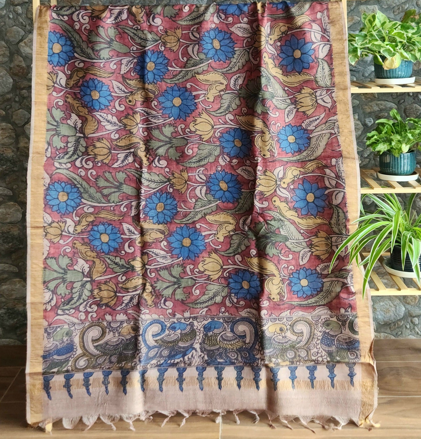 KALAMKARI SILK DUPATTA - Gilhari