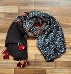 ajrakh stole ajrakh dupattas modalsilk stoles gift Indian Diwali gifts corporate gifts