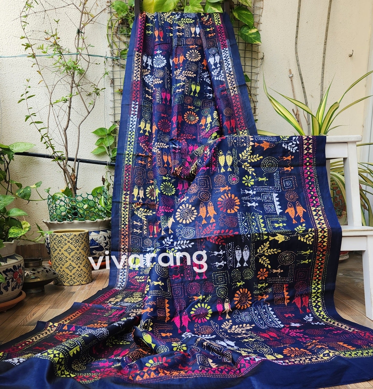WARLI KANTHA DUPATTA