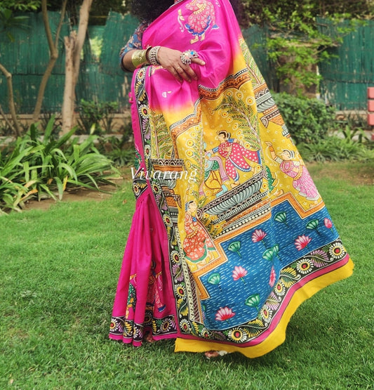 PATTACHITRA HANDPAINTED SAREE
