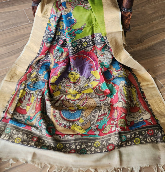 KALAMKARI SILK SAREE - MA SARASWATI
