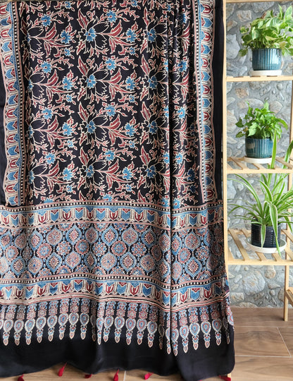 ajrakh dupatta silk dupatta Indian gifts 