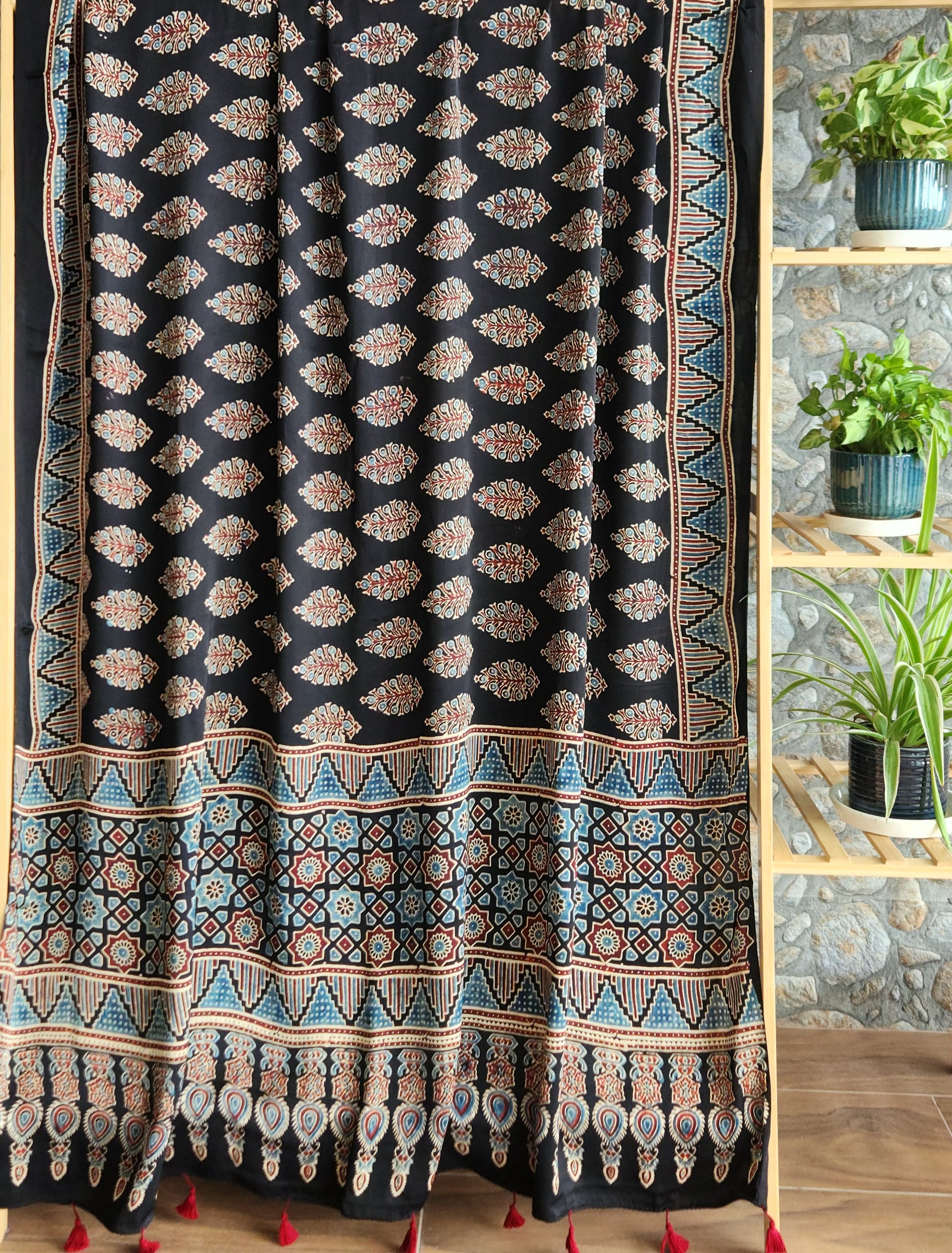 ajrakh dupatta silk dupatta Indian gifts 