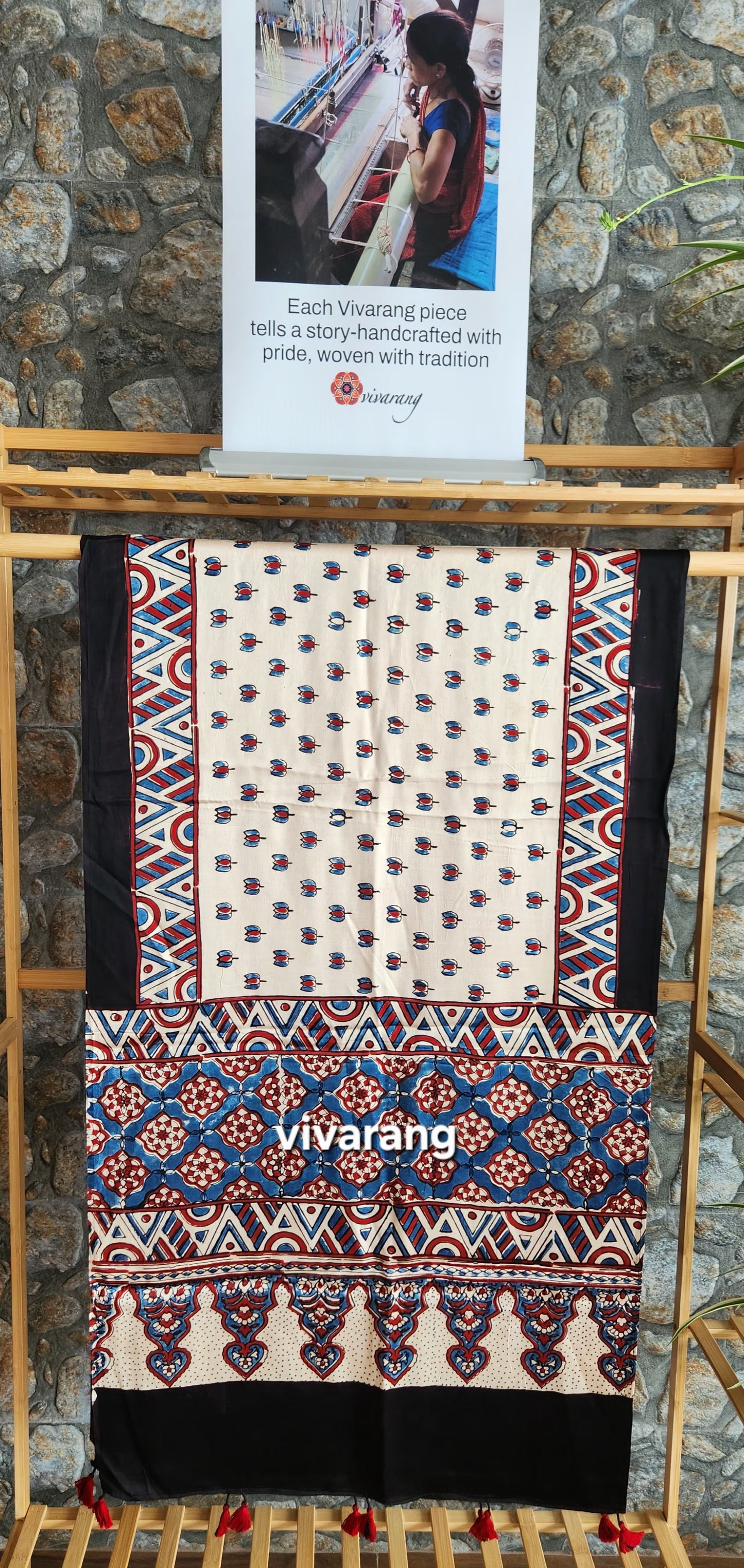 ajrakh stole Indian gifts coprorate gifts blue stole white stole birthday gift for her handmade gifts