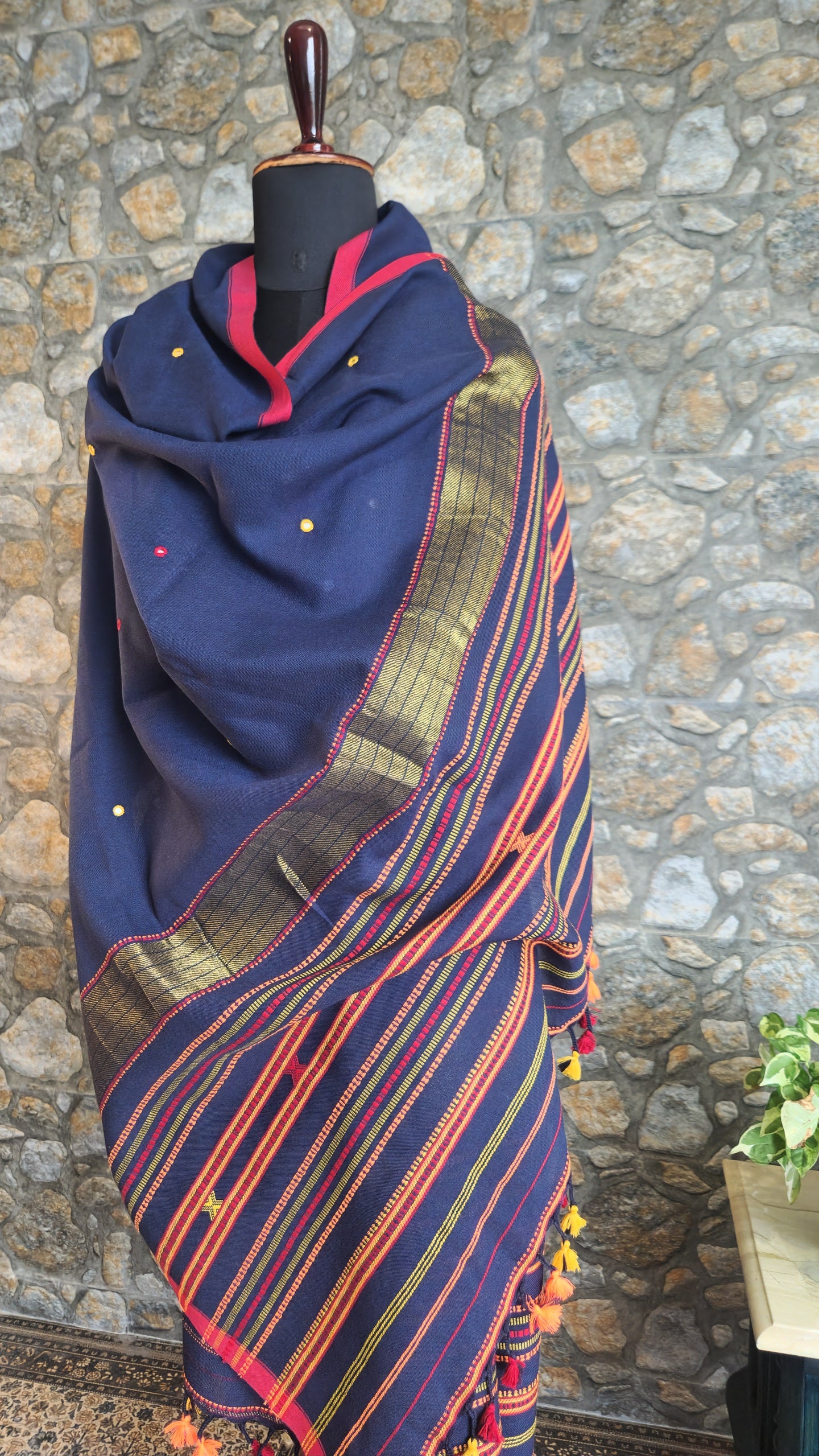 bhujodi dupatta blue dupatta handloom dupatta Indian dupattas Indian gifts handmade dupatta cotton dupatta