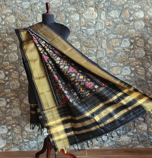 black dupatta patola dupatta ikat dupatta silk dupatta designer dupatta wedding dupatta